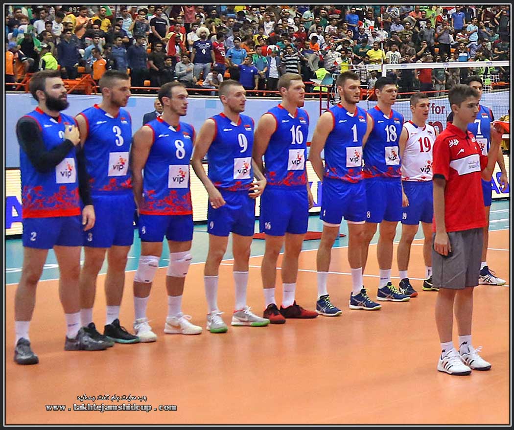  Serbia 's national volleyball team in 2016 World League